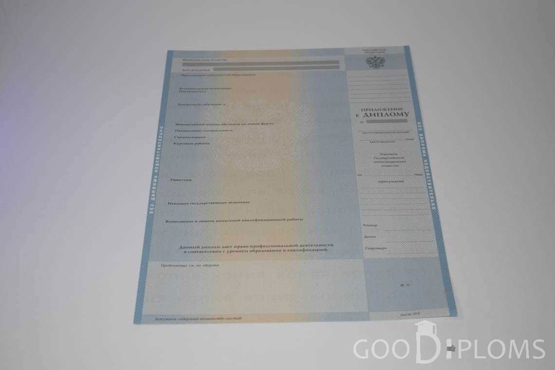 Приложение к Диплому Бакалавра в период c 2003 по 200 год - Пинск