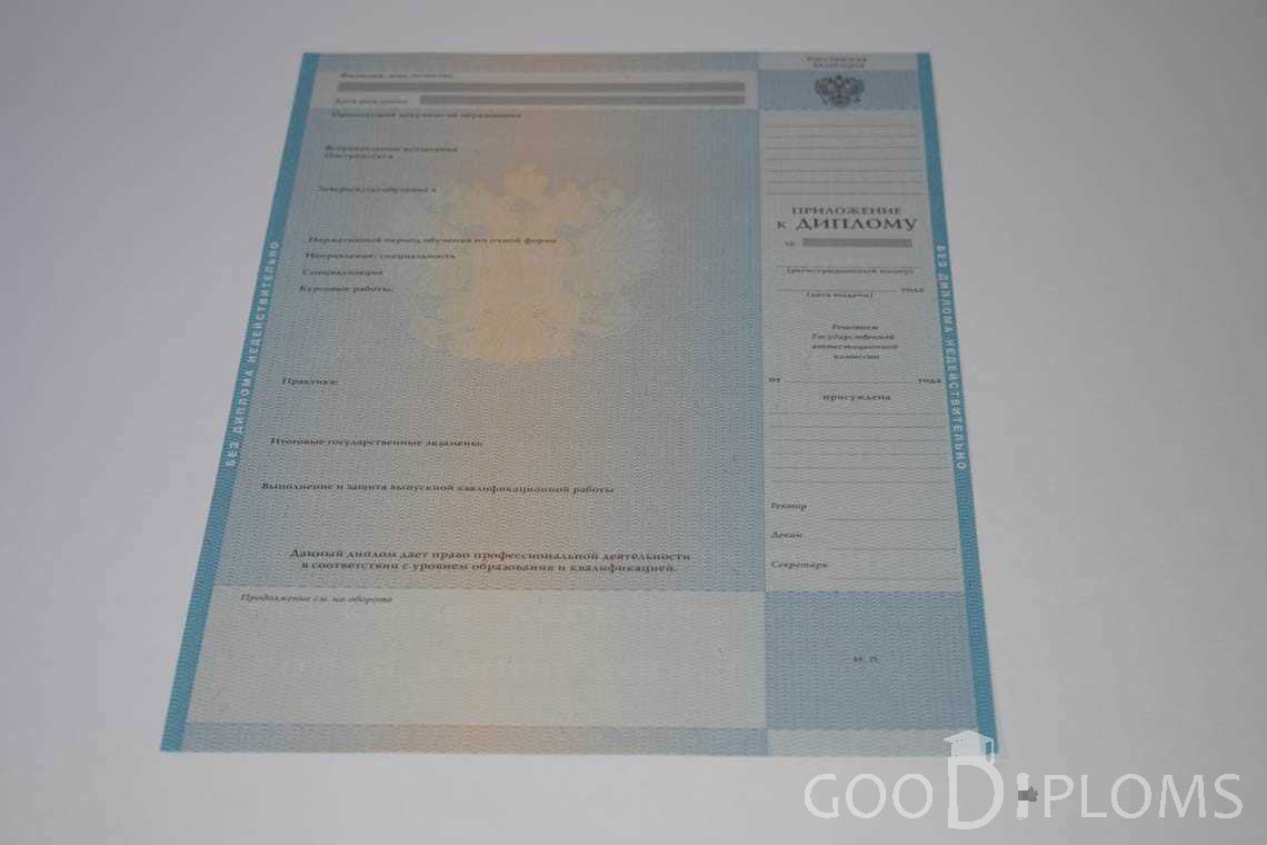 Приложение к Диплому Бакалаврав период c 2009 по 2010 год - Пинск