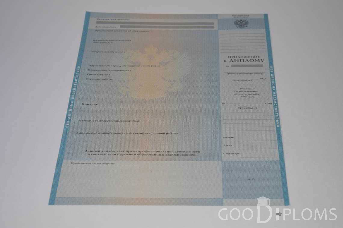 Приложение к Диплому Магистра в период c 2009 по 2010 год - Пинск