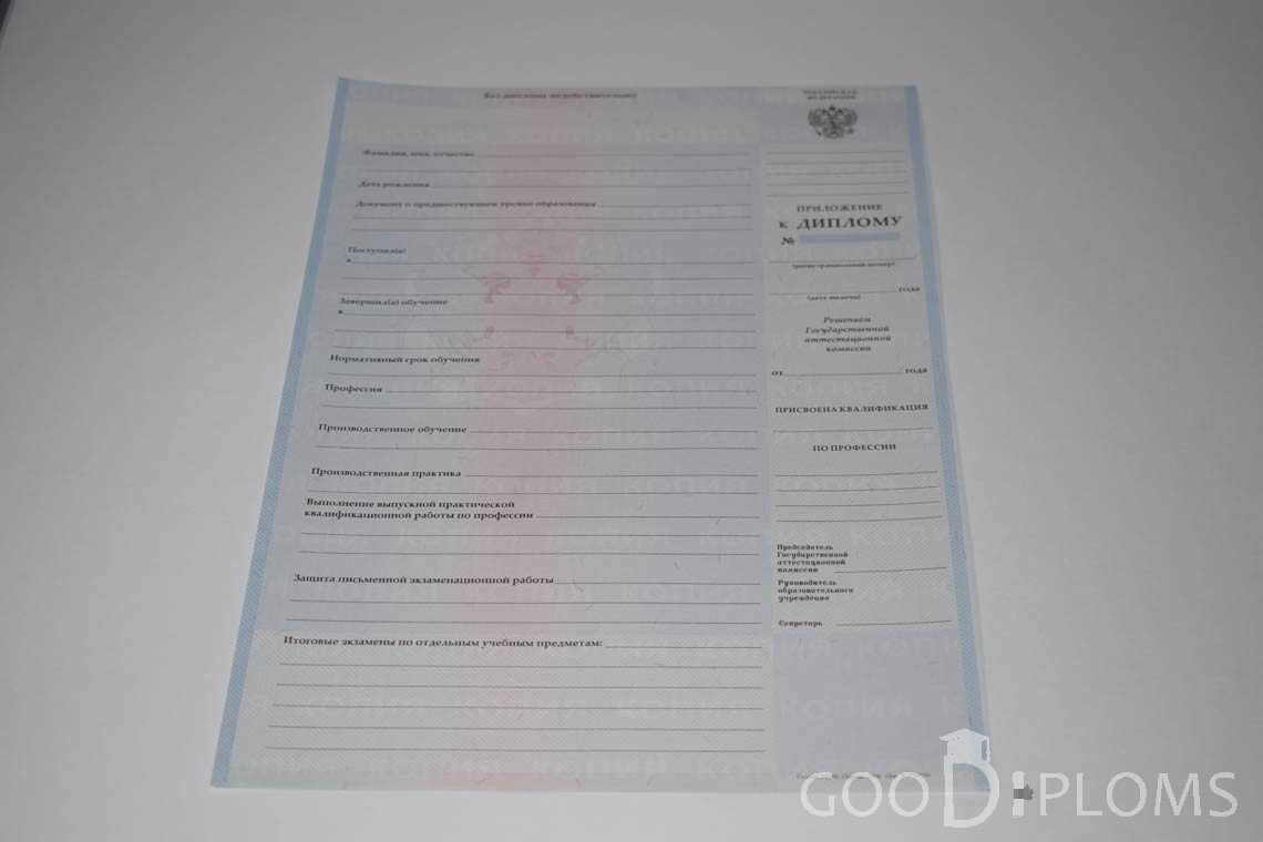 Приложение к Диплому Техникума с Отличием в период c 2008 по 2010 год - Пинск