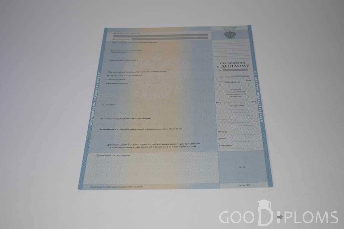 Приложение к Диплому о Высшем Образовании с Отличием - Пинск